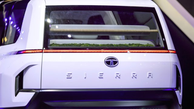 Концептуалният електрически модел на Tata Motors Sierra. Снимка: Prashanth Vishwanathan/Bloomberg
