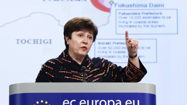 <p>
	Кристалина Георгиева:&nbsp;Европа носи работни места, мир и възможности за развитие за всички. <em>Снимка: архив Ройтерс</em></p>
