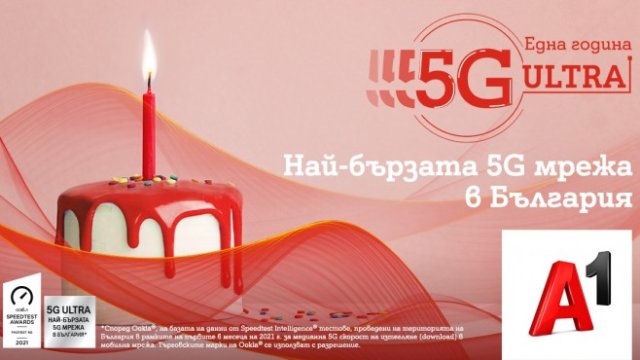А1 отчита всекидневно увеличение на трафика и засилен интерес към 5G ULTRA мрежата