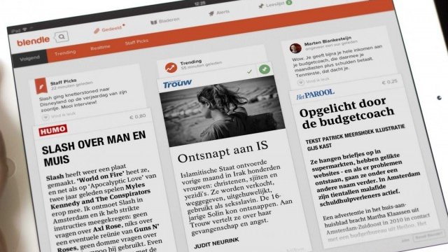 <p>
	Апликацията Blendle. <em>Източник: Blendle</em></p>
