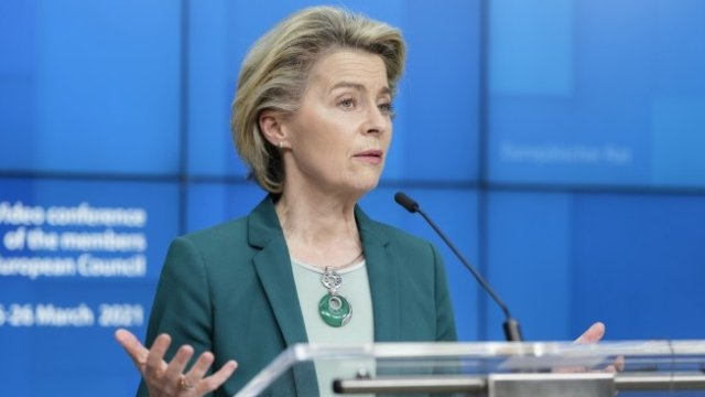 <p>
	Председателят на Европейската комисия Урсула фон дер Лайен.&nbsp;<em>Снимка:&nbsp;Thierry Monasse/Getty Images/Bloomberg</em></p>
