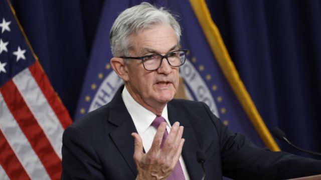 <p>
	<em>Управителят на Федералния резерв на САЩ Джером Пауъл. Снимка: Ting Shen/Bloomberg </em></p>
