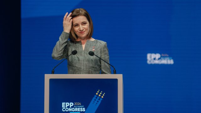 Президентът на Молдова Мая Санду. Снимка: Bloomberg L.P.