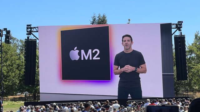 Apple представи чипа си М2 на WWDC през 2022 г. Снимка:&nbsp;Christoph Dernbach/picture alliance via Getty Images