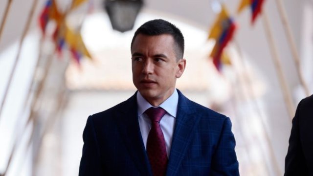 Президентът на Еквадор Даниел Нобоа Снимка: Franklin Jacome/Getty Images 