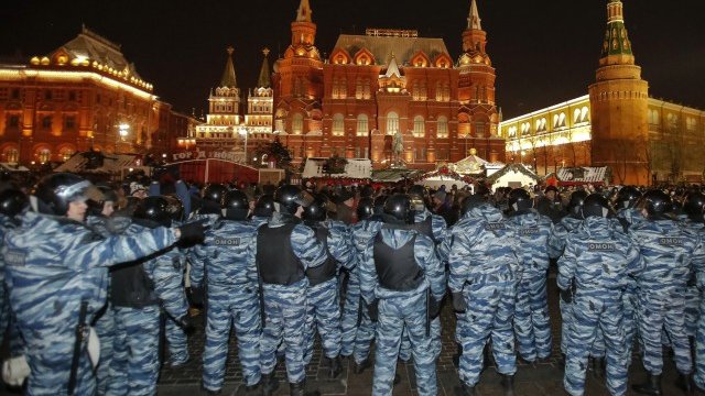 <p>
	На руснаците се падат най-много полицаи на човек от населението. <em>Снимка: архив Ройтерс</em></p>
