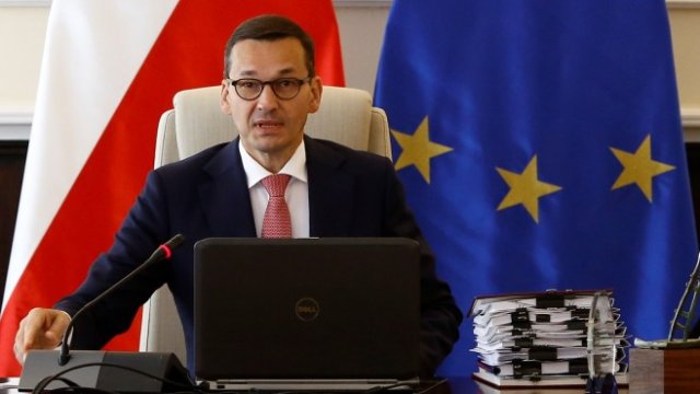 <p>
	Премиерът на Полша Матеуш Моравецки.&nbsp;<em>Снимка: Архив Ройтерс</em></p>
