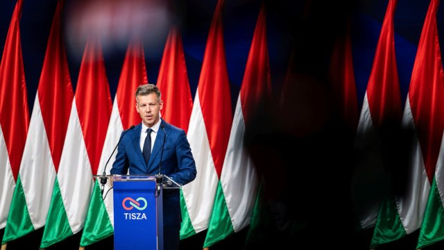 Лидерът на Тиса и новоизбран премиер на Унгария Петер Мадяр. Снимка: Bloomberg LP