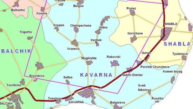 <p>
	Контурът на находището, където може да започне добив на синтетичен газ. <em>Снимка: geology.bas.bg</em></p>
