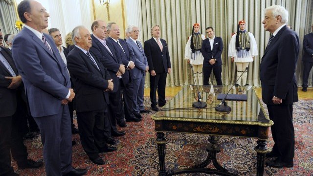 <p>
	Церемонията по заклеването на новото правителство.&nbsp;<em>Снимка: Ройтерс</em></p>
