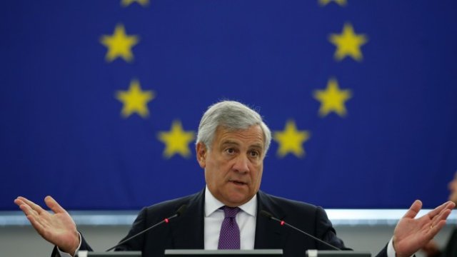 <p>
	<em>Председателят на Европейския парламент Антонио Таяни, Снимка: Ройтерс</em></p>
