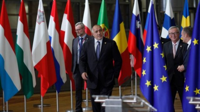 <p>
	Премиерът Бойко Борисов по време на заседанието на Съвета на ЕС в Брюксел.<em> Снимка: Министерски съвет</em></p>
