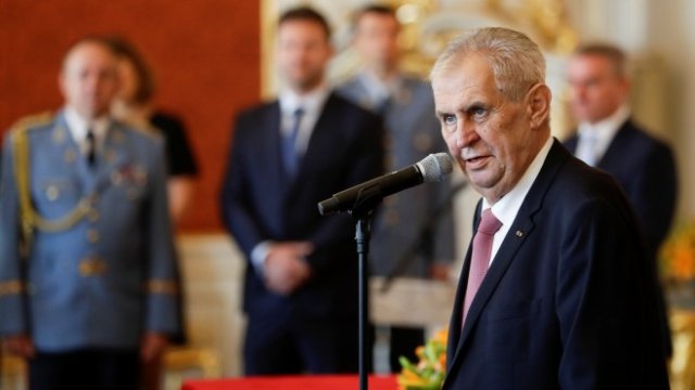 <p>
	Чешкият президент Милош Земан. <em>Снимка: Ройтерс</em></p>
