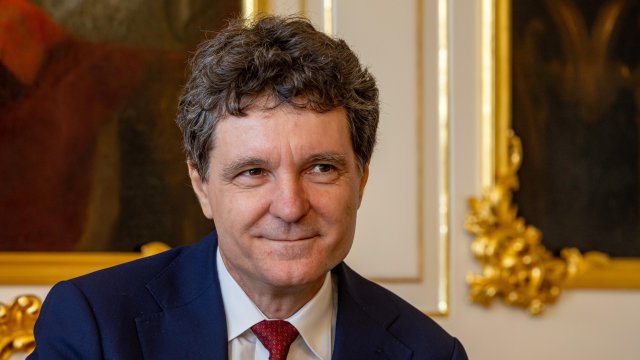 Румънският президент Никушор Дан. Снимка: EPA/БГНЕС