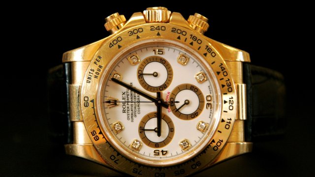 Часовник Rolex Daytona с жълто злато. Снимка: Paul Hackett/Bloomberg