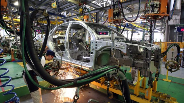 Заводът на "Автоваз" в Ижевск от времената, когато все още работи. Снимка: Bloomberg