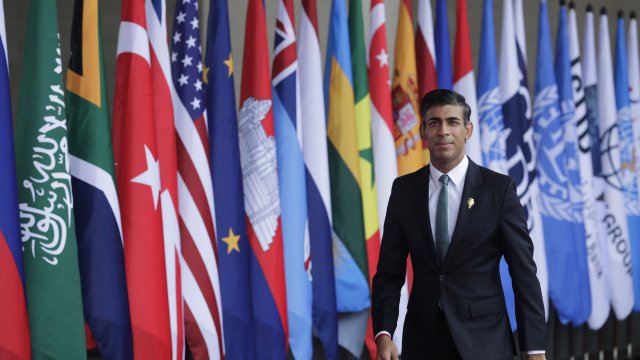 Премиерът на Великобритания Риши Сунак. Снимка: EPA/MAST IRHAM