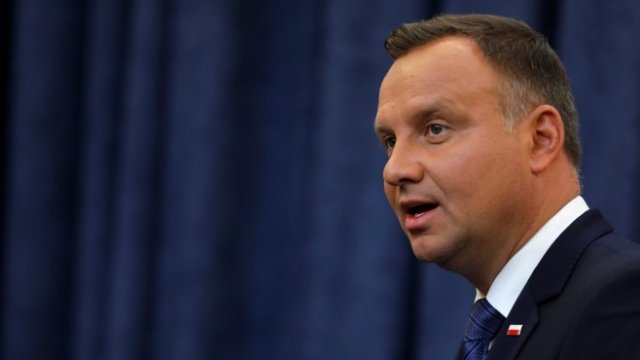 <p>
	Полският президент Анджей Дуда <em>Снимка: Ройтерс</em></p>
