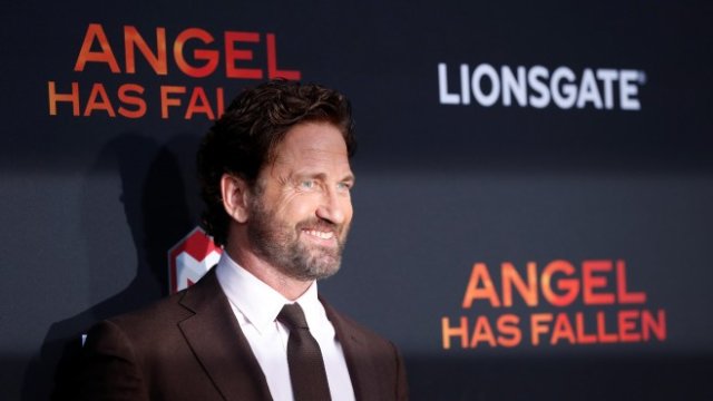 <p>
	Джерард Бътлър на премиерата на филма &bdquo;Код: Ангелът&ldquo; в Лос Анджелис. Снимка: Ройтерс</p>
