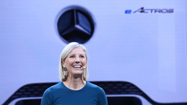 Главният изпълнителен директор на Daimler Truck Карин Радстрьом. Снимка: Bloomberg L.P.