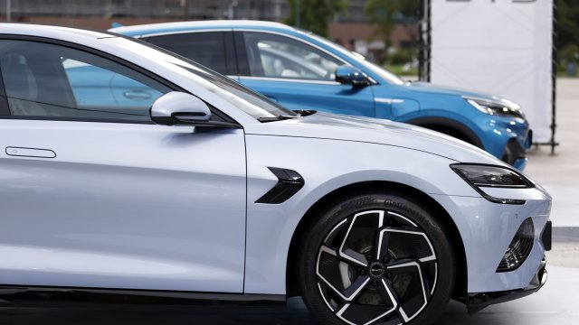 Електрически модели на BYD. Снимка: Bloomberg L.P.