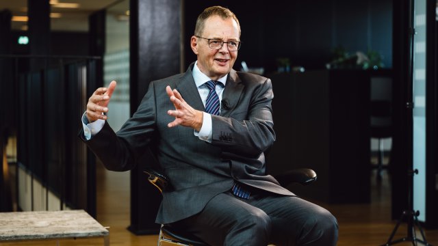 Гуверньорът на Датската централна банка Кристиан Кетел Томсен. Снимка: Bloomberg