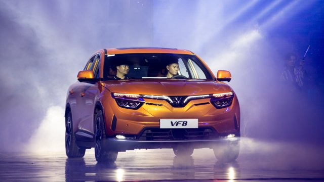 Електрическият SUV VF8, който VinFast ще доставя за пазарите в Европа тази година. Снимка: Bloomberg L.P.