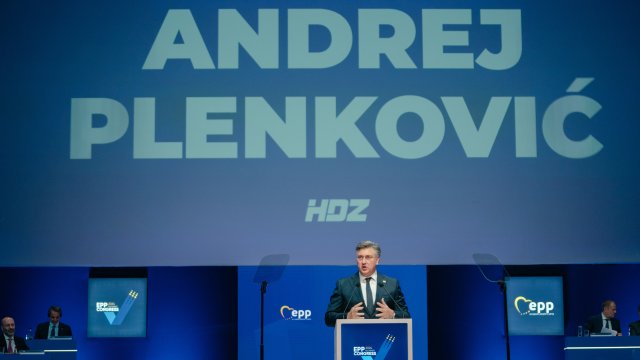 Премиерът на Хърватия Андрей Пленкович. Снимка:  Andrei Pugnovschi/Bloomberg