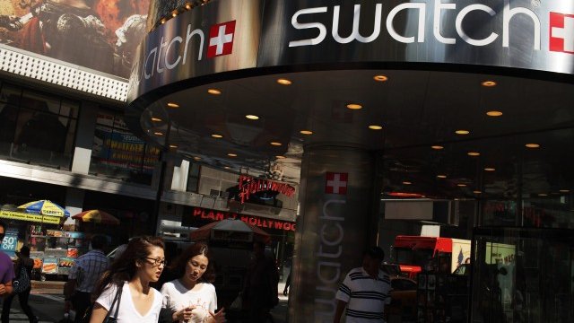 <p>
	Магазин на Swatch в Ню Йорк. <em>Снимка: Getty Images News</em></p>
