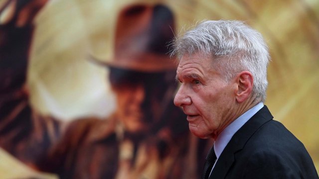 Американският актьор Харисън Форд на премиерата на филм за Индиана Джоунс. Снимка: БГНЕС/EPA/NEIL HALL