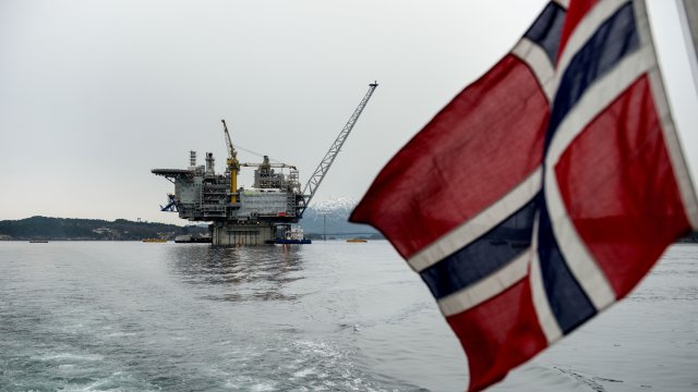 Газовата платформа Aasta Hansteen на Statoil. Снимка: Bloomberg LP
