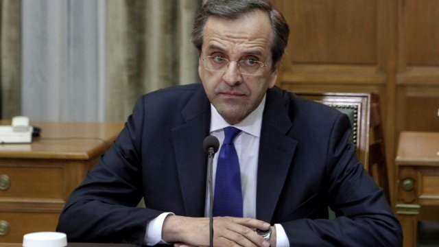 <p>
	<em>Премиерът на Гърция Андонис Самарас. Снимка: Ройтерс</em></p>
