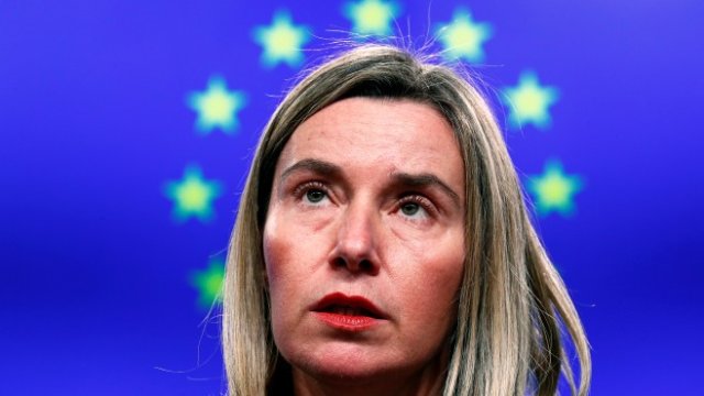<p>
	Върховният представител на Европейския съюз (ЕС) по външната политика и сигурността Федерика Могерини.&nbsp;<em>Снимка: Ройтерс</em></p>
