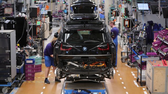 Фабрика на BMW в Лайпциг, Германия. Снимка: Krisztian Bocsi/Bloomberg