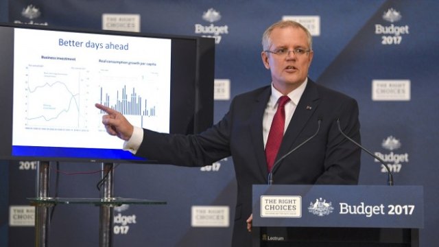 <p>
	<em>Снимка: Финансовият министър Скот Морисън представи федералния бюджет в Канбера, Ройтерс</em></p>
<p>
	&nbsp;</p>
