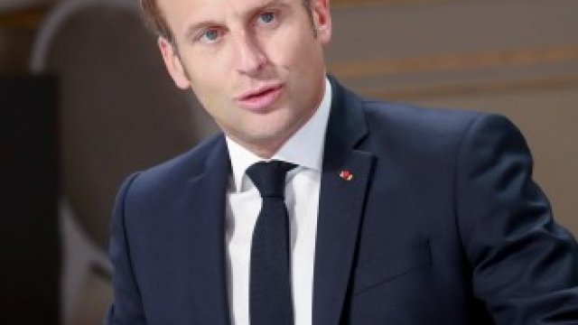 <p>
	Президентът на Франция Еманюел Макрон. <em>Снимка: EPA/БГНЕС</em></p>
