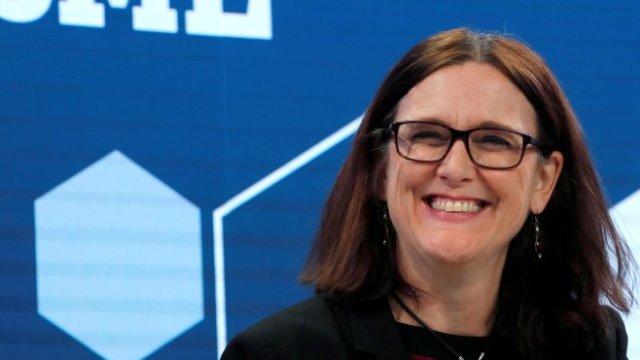 <p>
	Еврокомисарят по търговията Сесилия Малмстрьом. <em>Снимка: Ройтерс, архив</em></p>
