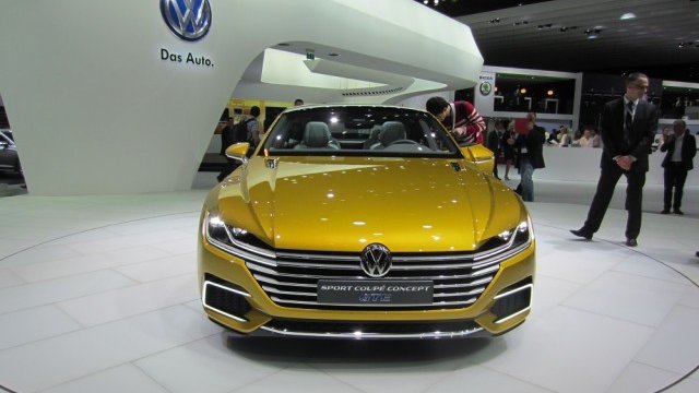 <p>
	Един от най-новите концепти на компанията - VW Sport Coupe Concept GTE, представен на салона Женева 2015.<em> Снимкa: Automedia.bg</em></p>
