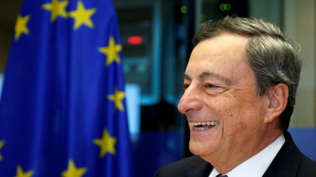 <p>
	Президентът на ЕЦБ Марио Драги. <em>Снимка: Ройтерс</em></p>
