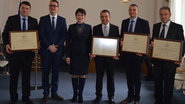 <p>
	Наградените проекти<em>. Снимка: Министерство на икономиката</em></p>

