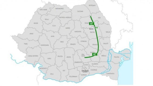 <p>
	<em>Цялата магистрала А7, от която са готови само около 16 км. Снимка: Wikipedia</em></p>
