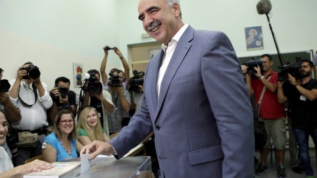 <p>
	Лидерът на &quot;Нова демокрация&quot; Евангелос Меймаракис <em>Снимка: Ройтерс</em></p>
