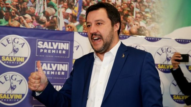 <p>
	Матео Салвини. <em>Снимка: Архив Ройтерс</em></p>
