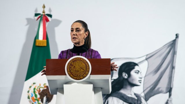 Президентът на Мексико Клаудия Шейнбаум. Снимка: Bloomberg