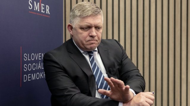 Премиерът на Словакия Роберт Фицо. Снимка: Michaela Nagyidaiova/Bloomberg