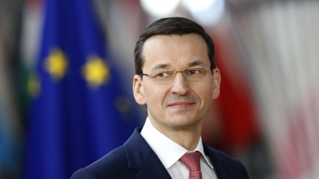 <p>
	Матеуш Моравецки. <em>Снимка: Ройтерс</em></p>
