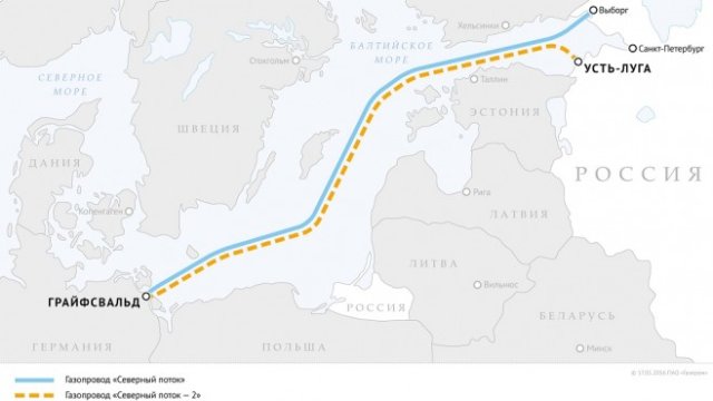 <p>
	Трасето на &quot;Северен поток&quot;. Източник: <em>&quot;Газпром&quot;</em></p>
