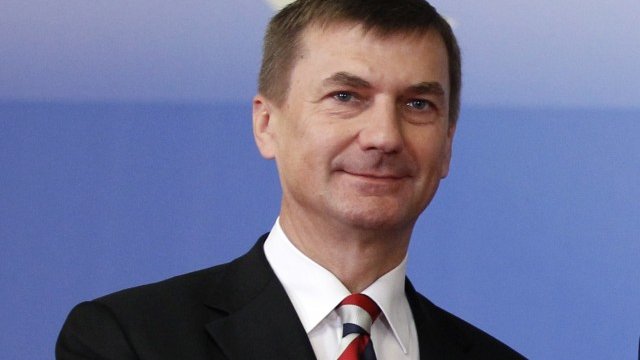 <p>
	Естонският премиер Андрус Ансип. <em>Снимка: Архив Ройтерс</em></p>
