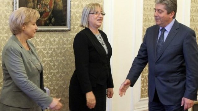 <p>
	Приключи последния кръг на преговорите между ГЕРБ и парламентарно представените партии. Снимка: <em>БТА</em></p>
