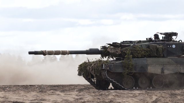 Германски танк Leopard. Снимка: Roni Rekomaa/Bloomberg